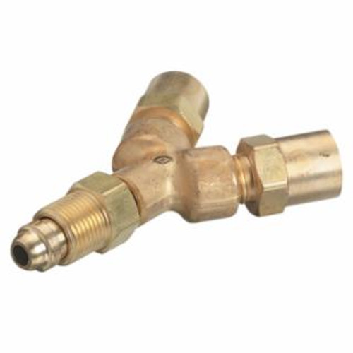 Buy Y CONNECTION, 200 PSIG, BRASS, 5/8 IN-18 (M) INLET TO 5/8 IN-18 (F) OUTLET, CGA-032, INERT GAS, RH now and SAVE!