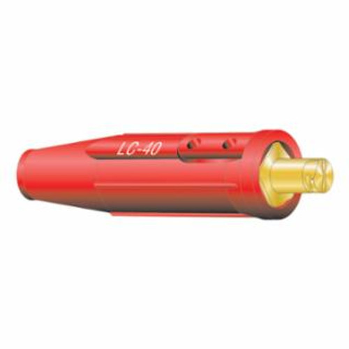 Buy CABLE CONNECTOR, SINGLE OVAL-POINT SCREW CONNECTION, MALE, 4 TO 1/0 CABLE CAP, RED now and SAVE!