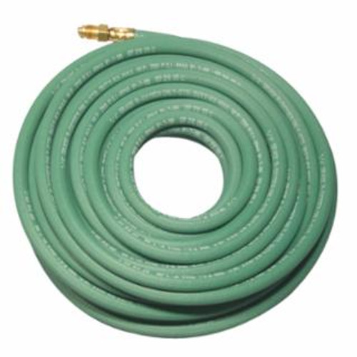 Buy GRADE R SINGLE-LINE WELDING HOSE, 1/2 IN, 50 FT, CC FITTINGS, OXYGEN, GREEN now and SAVE!
