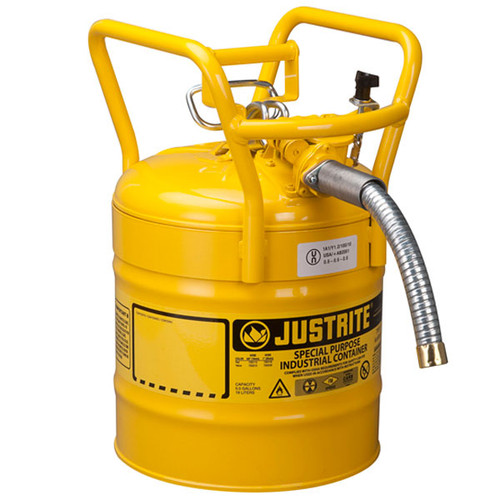 5 Gallon D.O.T. Type II Yellow 1" Hose 7350230