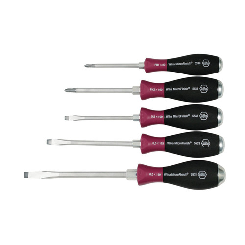 BUY MICROFINISH NON SLIP GRIP SCREWDRIVER SETS, PHILLIPS; SLOTTED, 5.5 - 8 MM now and SAVE!