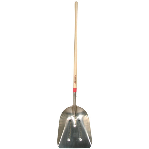 BUY ALUMINUM SCOOP, 17.75 IN L X 14.5 IN W BLADE, 48 IN WHITE ASH STRAIGHT HANDLE, WESTERN-PATTERN now and SAVE!