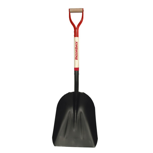 BUY STEEL SCOOPS, 17 IN X 14 IN BLADE, 27 IN WHITE ASH STEEL D-GRIP HANDLE now and SAVE!