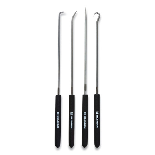 BUY LONG 4-PIECE HOOK AND PICK SET, NON-SLIP HANDLE, STEEL, 9-3/4 IN L now and SAVE!
