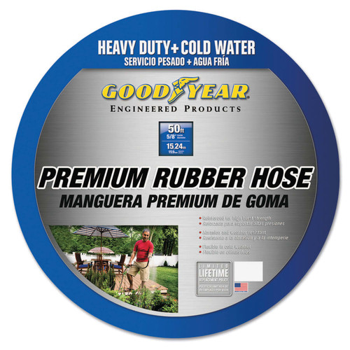 BUY HEAVY DUTY COLD/HOT WATER PREMIUM RUBBER HOSE, 5/8 IN DIA X 50 FT, BLACK now and SAVE!