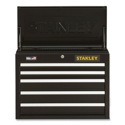 BUY STANLEY 300 SERIES TOP TOOL CHEST, 26 IN, 5-DRAWER, BLACK now and SAVE!