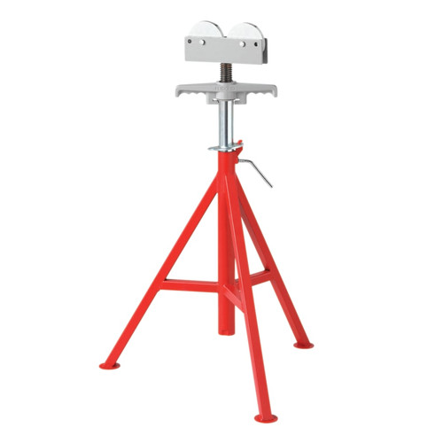 BUY ROLLER HEAD PIPE STAND, MODEL RJ-99, ROLLER HEAD HIGH, 32 IN TO 55 IN ADJUSTMENT HEIGHT now and SAVE!