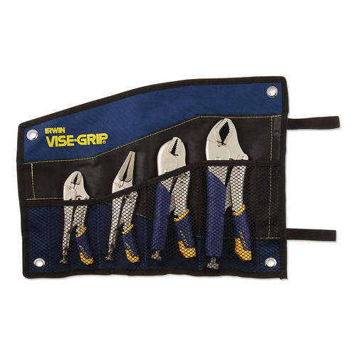 BUY FAST RELEASE LOCKING PLIERS SET, 4 PC, 10CR, 7R, 6LN, 5WR, BAG now and SAVE!