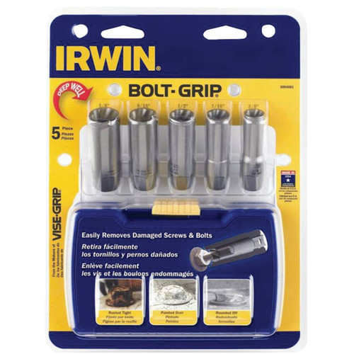 BUY 5-PC BOLT-GRIP DEEP WELL SETS, 3/8 IN DRIVE, CARBON STEEL now and SAVE!