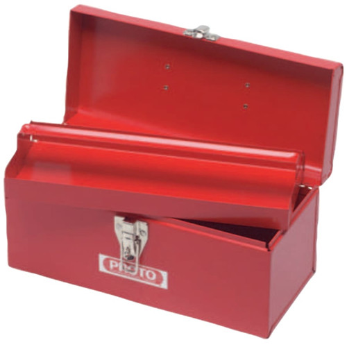 BUY GENERAL PURPOSE TOOL BOX, 19 IN W X 8-1/16 IN D X 2-3/16 IN H, STEEL, RED now and SAVE!