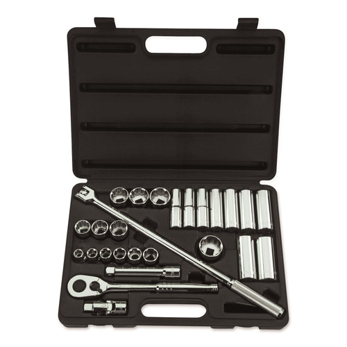 BUY 26 PIECE SOCKET SETS, 1/2 IN DRIVE, 6 POINT, 12 POINT now and SAVE!