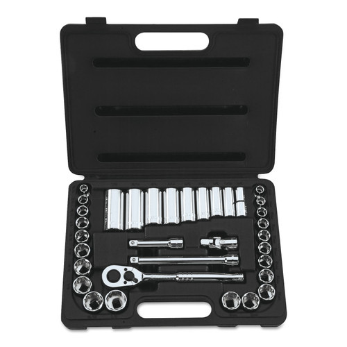 BUY 34 PIECE STANDARD AND DEEP SOCKET SETS, 3/8 IN, 12 POINT now and SAVE!