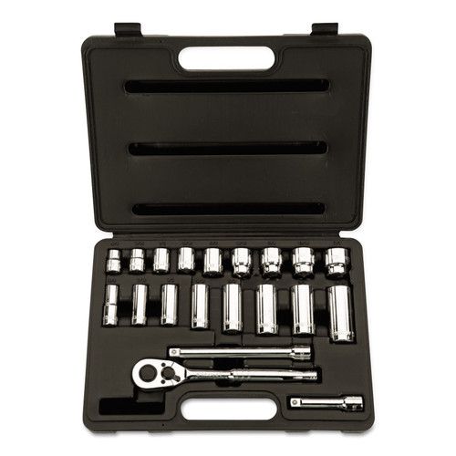 BUY 20 PIECE STANDARD AND DEEP SOCKET SET, 3/8 IN DRIVE, 12 POINT now and SAVE!