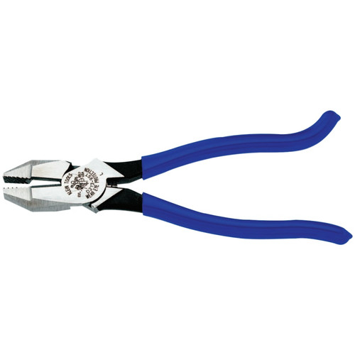 BUY IRONWORKER'S SIDE-CUTTING SQUARE NOSE PLIERS, 9.35 IN OAL, HIGH-LEVERAGE, HEAVY-DUTY KNURLED now and SAVE!