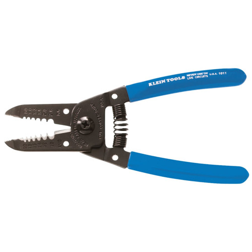 BUY WIRE STRIPPER-CUTTER, 6-1/8 IN L, 10 AWG TO 22 AWG, BLUE HANDLE now and SAVE!
