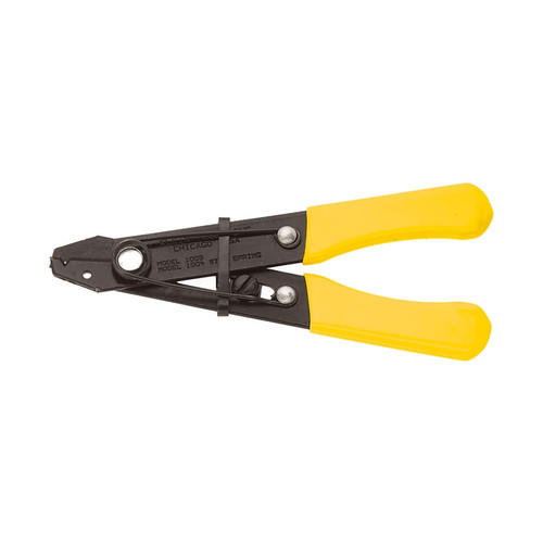 BUY COMPACT WIRE STRIPPER/CUTTER W/ SPRING, 5 IN LONG, 26-12 AWG SOLID/STRANDED, YELLOW now and SAVE!