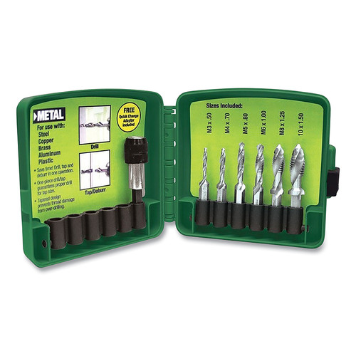 BUY DRILL/TAP SETS, 1/4 IN HEX, STEEL now and SAVE!