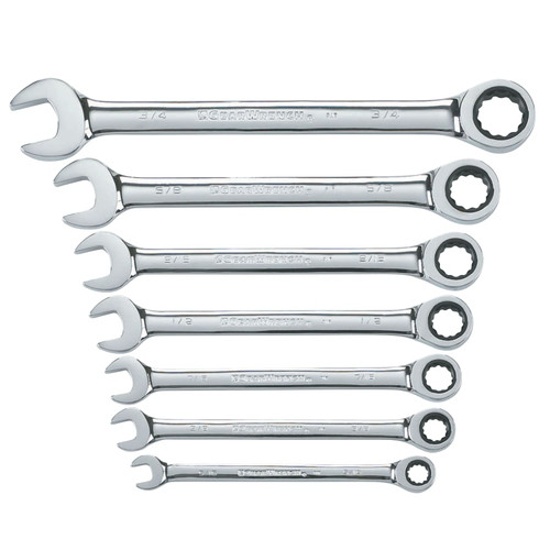BUY 7 PIECE COMBINATION RATCHETING WRENCH SETS, SAE now and SAVE!