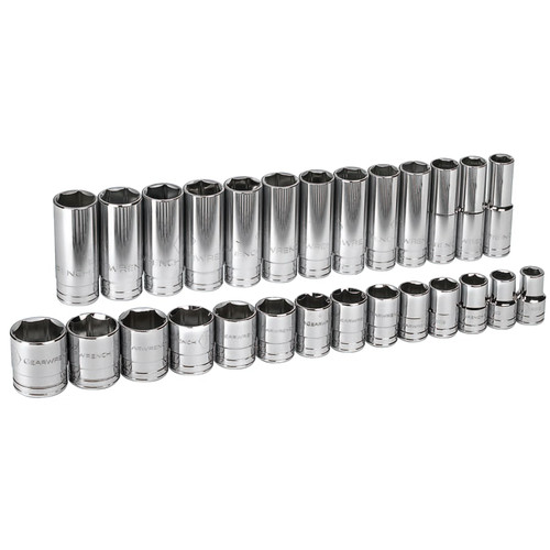 BUY 27 PIECE SURFACE DRIVE SOCKET SETS, 1/2 IN, 6 POINT now and SAVE!