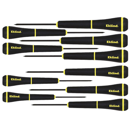 BUY PSD PRECISION SLOTTED & PHILLIPS SCREWDRIVER SET, 10 PIECES,1 MM TO 4 MM/#000 TO #1 now and SAVE!