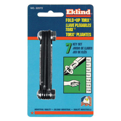 BUY TORX FOLD-UP KEY SET, T-6 TO T-20, BLACK OXIDE now and SAVE!