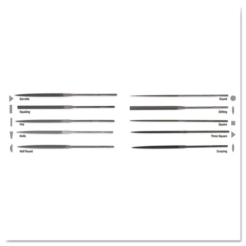 BUY SWISS PATTERN RECTANGULAR NEEDLE FILES, 6 1/4 IN, STRAIGHT now and SAVE!