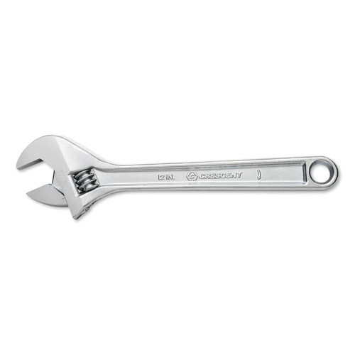 BUY ADJUSTABLE CHROME WRENCH, 15 IN OAL, 1-11/16 IN OPENING, CHROME PLATED, TAPERED HANDLE now and SAVE!