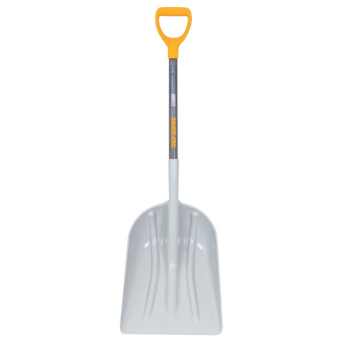 BUY POLY SCOOP WITH HARDWOOD HANDLE, 18 IN L X 14.37 IN W BLADE, SQUARE POINT, 28 IN HARDWOOD D-GRIP HANDLE now and SAVE!