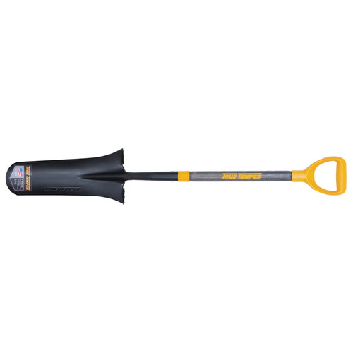 BUY COMFORT STEP DRAIN SPADE, 16 IN L X 7.75 IN W BLADE, ROUND POINT, 24 IN AMERICAN HARDWOOD D-GRIP HANDLE now and SAVE!
