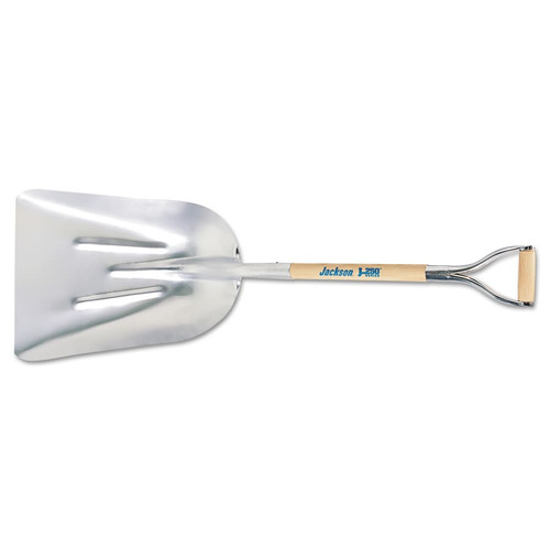 BUY ALUMINUM SCOOP, 20 IN L X 15-1/4 IN W BLADE, 27 IN WHITE ASH D-GRIP HANDLE now and SAVE!