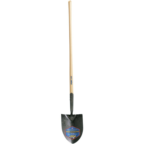 BUY SHOVELS, 12 IN X 8 3/4 IN ROUND POINT BLADE, 47 IN WHITE ASH STRAIGHT HANDLE now and SAVE!