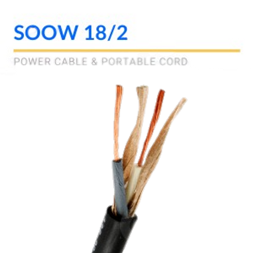 TYPE SOOW POWER CORD 02763, 911-18/2-250 - SOLD PER 250 FEET- (Limited Time Deal!)