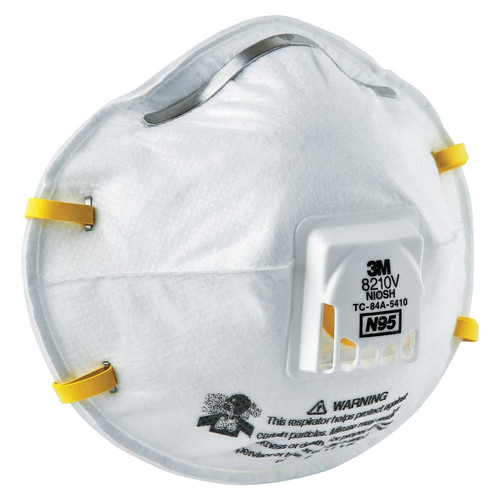 BUY N95 PARTICULATE RESPIRATOR, HALF FACEPIECE, TWO FIXED STRAPS, NON-OIL PARTICLES, WHITE now and SAVE!