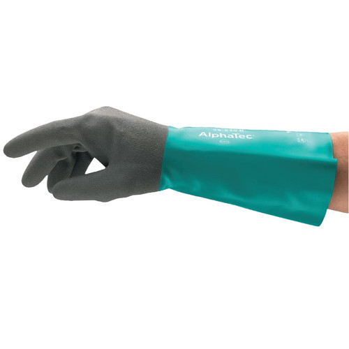 BUY ALPHATEC 58-530B/58-535B GLOVES, 9, GREY/TEAL, 14 IN CUFF, 58-5035B now and SAVE!