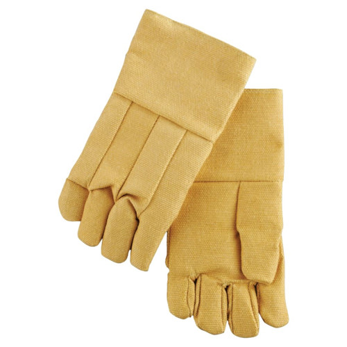 BUY HIGH HEAT WOOL-LINED GLOVES, FIBERGLASS, YELLOW, LARGE, 101-FG-37WL - SOLD PER 1 PAIR now and SAVE!