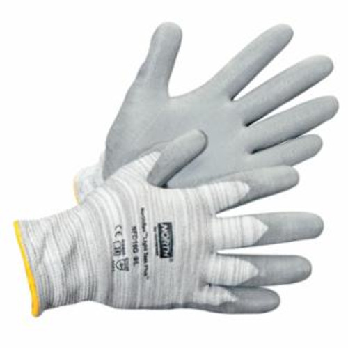 BUY NORTHFLEX LIGHT TASK PLUS 3 GLOVES, 9/LARGE, GRAY/WHITE/YELLOW now and SAVE!
