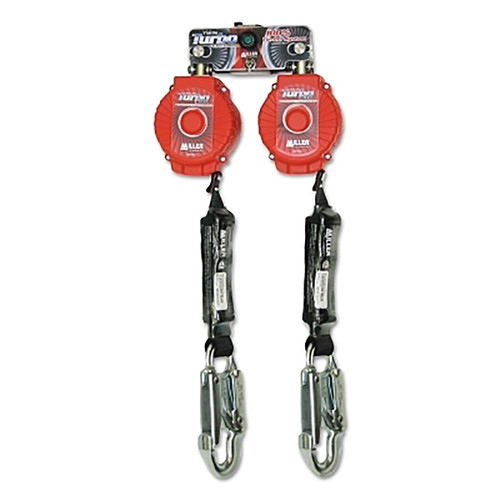 TWIN TURBO FALL PROTECTION SYSTEM, 6 FT, D-RING CONNECTION, 400 LB LOAD CAPACITY, LOCKING SNAP HOOK, 2 LEGS, 493-MFLB-3-Z7/6FT, BUY NOW!