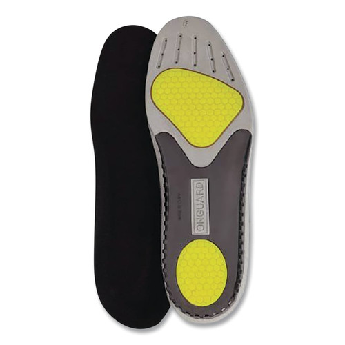 BUY DURAPRO INSOLES, MEN'S 7, THERMOPLASTIC POLYURETHANE, WHITE/BLACK/YELLOW now and SAVE!