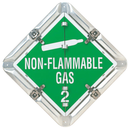 BUY FLIP-STYLE PLACARDS, BLANK/FLAMMABLE GAS 2/NON-FLAMMABLE 2/OXYGEN 2 now and SAVE!