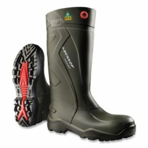 BUY PUROFORT FULL SAFETY WATERPROOF BOOTS, STEEL TOE, MEN'S 14, 16 IN BOOT, GREEN/BLACK now and SAVE!