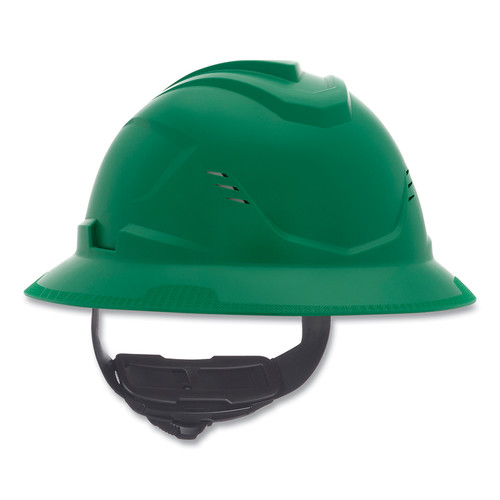 BUY V-GARD C1 HARD HAT, FAS-TRAC III 4 POINT RATCHET, VENTED, GREEN now and SAVE!