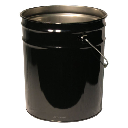 BUY UNLINED OPEN HEAD STEEL PAIL, 5 GAL, STEEL, BLACK now and SAVE!