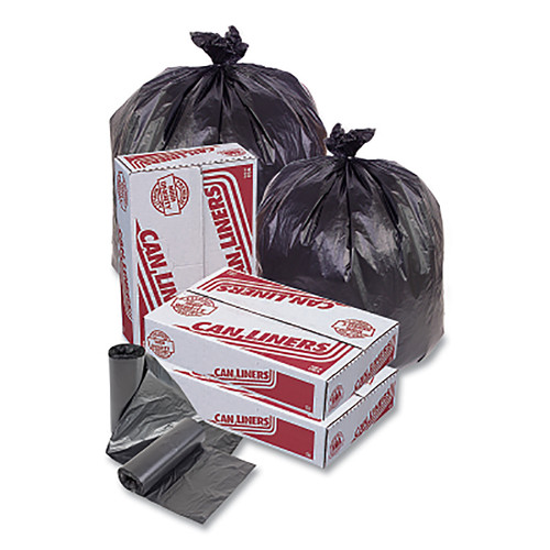 BUY HD MINI ROLL TRASH LINER, 56 GAL GLUTTON, 22 , 43 IN W X 48 IN H, BLACK now and SAVE!