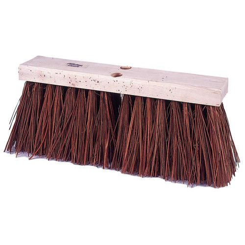 BUY STREET BROOMS, 18 IN HARDWOOD BLOCK, 5 1/4 IN TRIM, BROWN POLYPROPYLENE FILL now and SAVE!