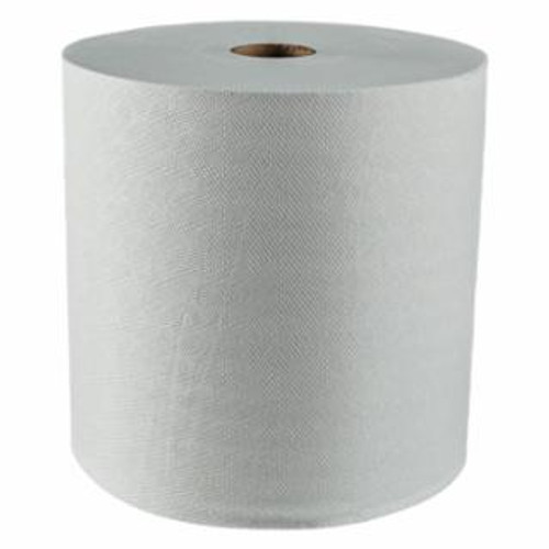 BUY WHITE HARD ROLL TOWEL, WHITE WITH BLUE CORE, 7.5 IN W X 700 FT L, ROLL, SINGLE PLY now and SAVE!