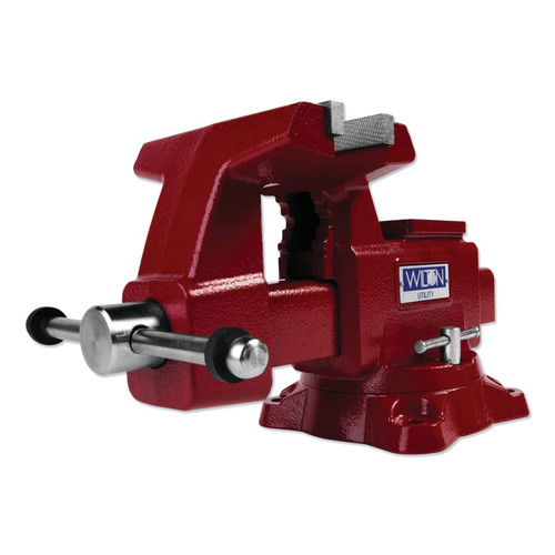 BUY UTILITY BENCH VISE, 6-1/2 IN JAW WIDTH, 4 IN THROAT DEPTH, 360 SWIVEL BASE now and SAVE!