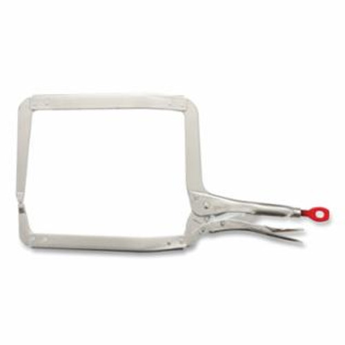 BUY TORQUE LOCK LOCKING C-CLAMP, EROGONOMIC HANDLE, 9.5 IN THROAT DEPTH, 18 IN LENGTH, SILVER, DEEP REACH now and SAVE!