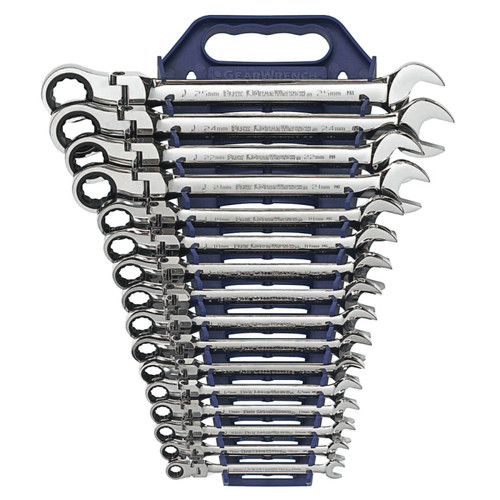 BUY 16 PC. FLEXIBLE COMBINATION RATCHETING WRENCH SETS, METRIC now and SAVE!