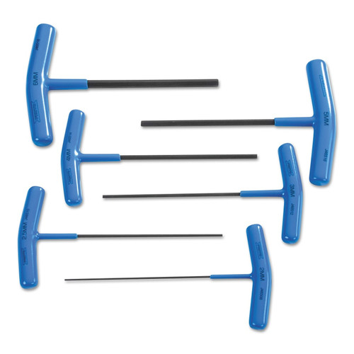 BUY 6 PC. METRIC T-HANDLE HEX KEY SETS, 6 PER SET, HEX TIP, METRIC now and SAVE!