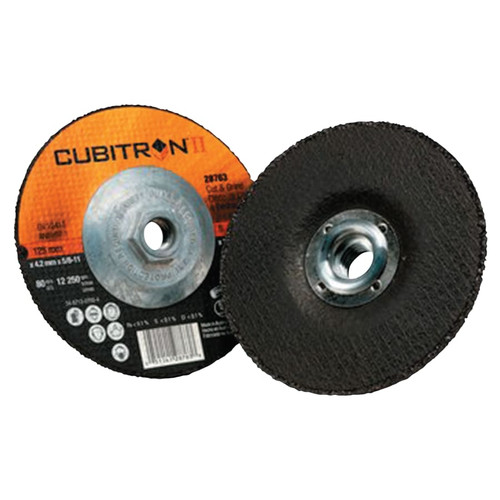 BUY CUBITRON II CUT & GRIND WHEEL, 4 1/2 IN DIA, 1/8 IN THICK, 7/8 IN ARBOR now and SAVE!